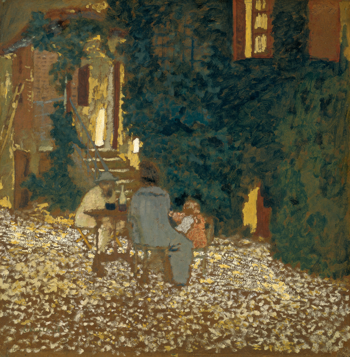  Edouard Vuillard —— 在花园里就餐